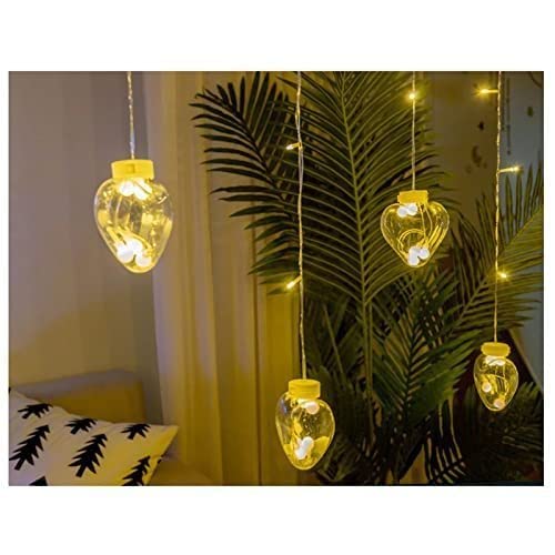 3387 8 Feet 12 Wish Heart Ball String LED Lights With Color Box for Home Decoration, Diwali & Wedding LED Christmas Light Indoor and Outdoor Light ,Festival Decoration (Wishing Ball Warm White) 3387 8 Feet 12 Wish Heart Ball String LED Lights With Color Box for Home Decoration, Diwali & Wedding LED Christmas Light Indoor and Outdoor Light ,Festival Decoration (Wishing Ball Warm White)